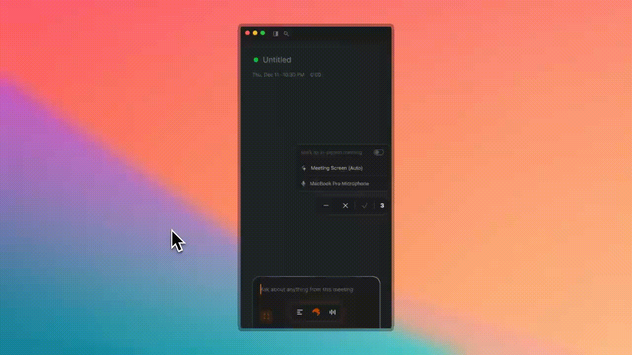 Shadow v1.7 Smarter Screenshots - automatically detects and captures meeting screen